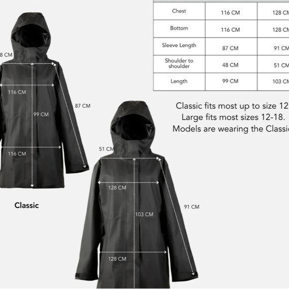 Hairbrella Silver /Chrome Women's Hooded Raincoat - Picture 3 of 3